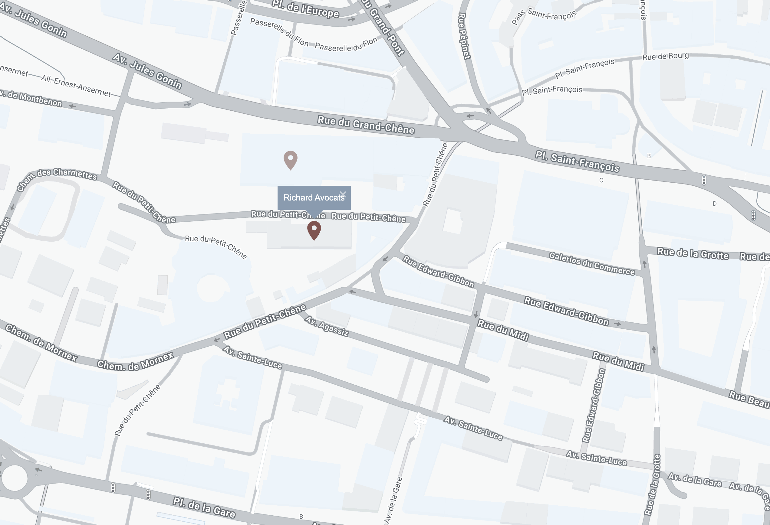 Plan d'accès au cabinet Richard Avocat